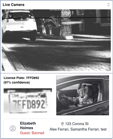 Banned visitor detection